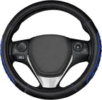 Ventilated Heart-Shaped Steering Wheel Cover with Anti-Slip Leather Grip. Compatible with Ford, Toyota, Honda, Nissan, and Ch