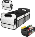 Car Trunk Organizer, Multi-Compartment Auto Trunk Storing Bag with Pockets, Collapsible Organizer and Storage for Sedans, SUVs,