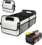 Car Trunk Organizer, Multi-Compartment Auto Trunk Storing Bag with Pockets, Collapsible Organizer and Storage for Sedans, SUVs,