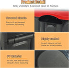 Car Trunk Organizer, Foldable Plastic Cargo Storage Box with Lid, Large Car Tool Container with Handles, Universal Automotive