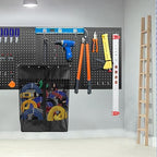 Pegboard Baskets,Pegboard Wall Organizer with Take and Go Design,Extra Large (26*18*11 Inches) Mesh Peg Board Organizer Acces