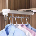 Pull Out Clothes Rail Extendable Clothes Rail - Sliding Wardrobe Closet Rod, Pull Out Closet Clothes Rail With Buffer System,
