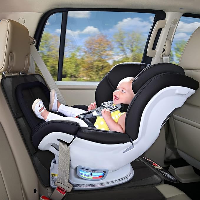 Bacgnyer Car Seat Protector, 1 Pack of Seat Protectors, Thickest Padded 600D Fabric Padding, Waterproof, Durable, Anti Slip B