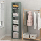Furinno Cubic Closet Organizers and Storage, 5-Cube Closet Organizer, Open Shelf Closet Storage, Extra Thick Frame for Wardro