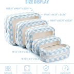 YOPCDJ 5PCS Diaper Bag Organizer Pouch Set, TSA Approved Toiletry Bag，Clear Waterproof TPU Makeup Bag Set Travel Organizer Ba
