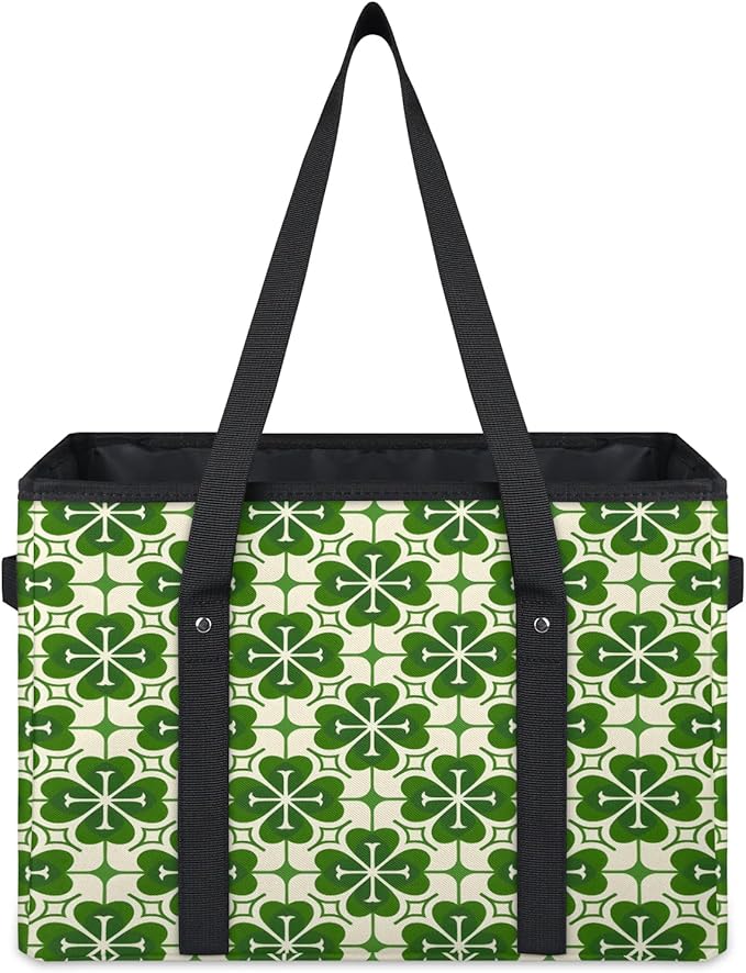 Reusable Grocery Bag, Foldable Large Shopping Tote Bag for Groceries Kitchen Picnic Car Trunk