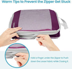 Cambond Compression Packing Cubes - 4 Set See Through Mesh Packing Cubes for Travel, Expandable Travel Essentials Packing Org