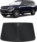 TINGLU Sun Shade for Jeep Grand Cherokee L/Jeep Grand Cherokee SUV 2021-2025 2026 Accessories Windshield Sun Shade Window Shade UV Rays Protection Sun Visor Cover