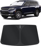 TINGLU Sun Shade for Jeep Grand Cherokee L/Jeep Grand Cherokee SUV 2021-2025 2026 Accessories Windshield Sun Shade Window Shade UV Rays Protection Sun Visor Cover