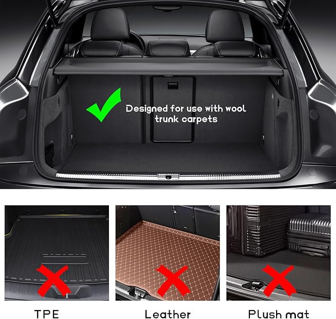 8PCS Multipurpose Cargo Organizer Blocks, Plastic Cargo Storage Organizer Blocks for Wool Carpet Trunk, Grocery Trunk Divider