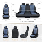 Coverado Car Seat Covers, Front Covers for Cars, Car Seat Cover Front Seats, Automotive Seat Cover, Waterproof, Leather Car S