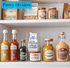 Shelf Dividers for Closet Organization: 10" Tall x 12" Deep Acrylic Closet Shelf Dividers for Clothes Sweater Purse - Clear O