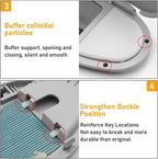 Sun Visor Mirror Cover Compatible with Mini Cooper & Cooper S R55 Clubman 2008-2013/R56 Hatchback 2007-2013/R60 Countryman 2011-2014,1PC Sun Visor Vanity Mirror Replacement for Left/Right,Gray