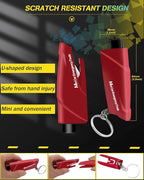 YONGMING Emergency Seatbelt Cutter, 3 in 1 Window Breaker Glass Breaker, Car Escape Tool Keychain with Tungsten Steel Safty H