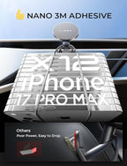 LISEN Magsafe Car Mount Charger, 15W Fast Charging Magnetic Wireless Car Charger [Mini & Fast Charging], 2025 Ultra Magnetic Car Phone Holder Dashboard Gifts for iPhone 17 Pro Max Air 16 15 14,Samsung