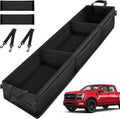 Under Seat Storage - Truck Underseat Tool Box Organizer with 3 Removable Dividers for 2015-2025 2026 Ford F150 SuperCrew Cab
