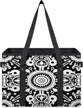 Reusable Grocery Bag, Foldable Large Shopping Tote Bag for Groceries Kitchen Picnic Car Trunk