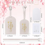 Amylove Bulk Luggage Tags Wedding Favors Adventure Begins Luggage Tags for Guests Travel Tag for Suitcase Bridal Gift 24 Pack