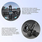 Extended CD Slot Mount for CarPlay Screen with Screws Adjustable Arm and 360° Rotating Universal Head 17mm Compatible with in-Car Monitors CD Slot CarPlay Mount