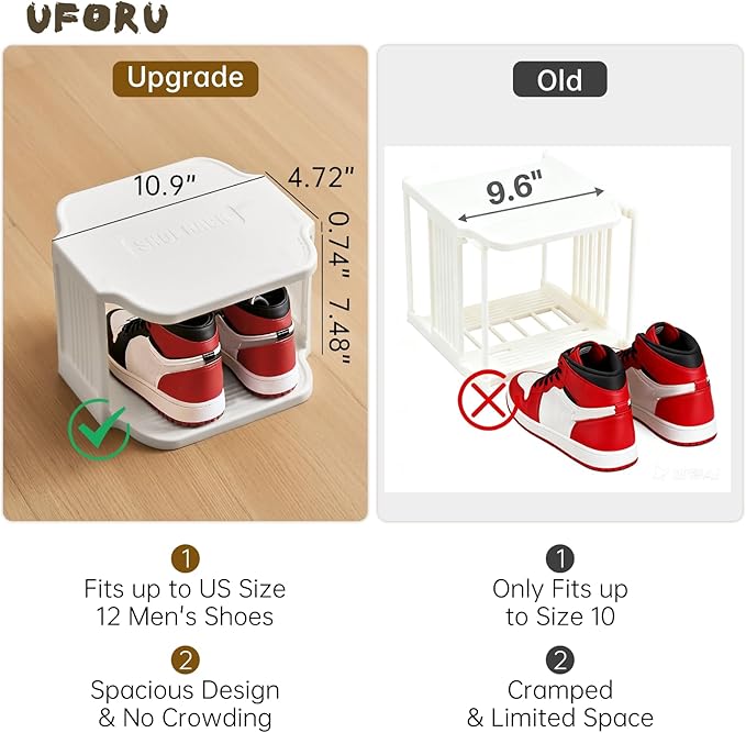 Small Shoe Rack, 5 Tier Plastic Vertical Shoe Rack for Small and Narrow Spaces, Free Standing Shoe Organizer for Closet, Entr