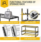 Spacecare Power Tool Organizer- Power Drill Tool Holder- Heavy Duty Tool Shelf & 1 Pack 3 Layers Tool Rack Cordless Drill Hol
