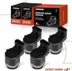 A-Premium 4-PC Reverse Backup Parking Assist Sensor Compatible with Select BMW Models - X5, 528i, 528i xDrive, 535d, 535i, 535i GT xDrive, 550i GT, 640i Gran Coupe, 650i, 740Ld xDrive, 750i, X3, X6