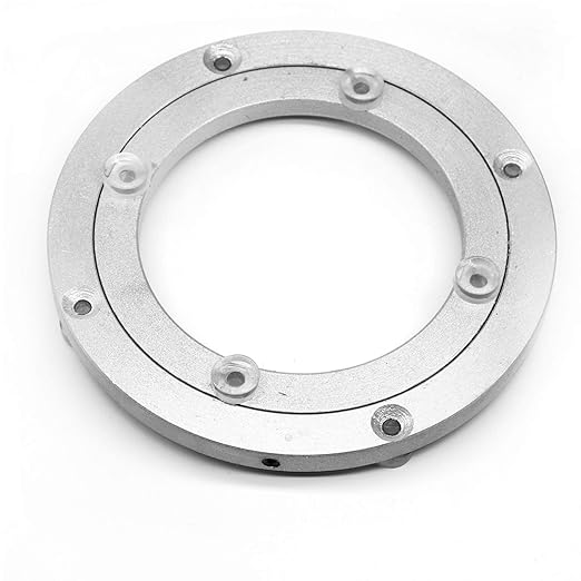 Aluminium Alloy Turntable Bearing, Heavy Duty Swivel Turntable Lazy Susan Rotating Bearing Turntable Round Dining Table Smoot