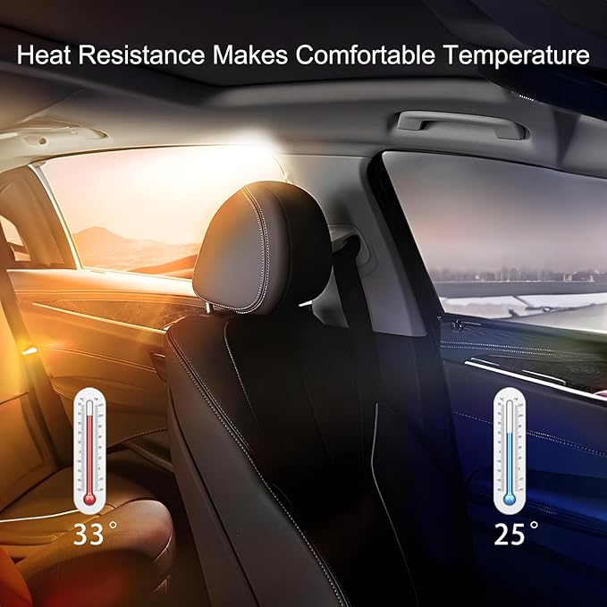Car Window Tint Film, Protection Privacy Sun Shade Roll, Car Side & Rear Windows Tint Film, Heat UV Blocking,Scratch Resistant, with Installation Tool