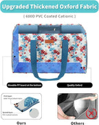 WONDAY Extra Large Reusable Grocery Bag Carrier with Handle, Thirty One Utility Tote Foldable for Shopping and Beach