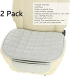 Suninbox Linen Seat Cover for Car,2 Pack Bottom Seat Covers for Trucks, Car Seat Cushion,Pads,Mat,Protector Universal Fit Mos