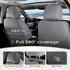 Coverado Seat Covers, Car Seat Covers Front Seats, Car Seat Cover, Car Seat Protector Waterproof, Seat Cushion Nappa Leather 