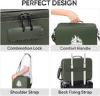 BALEINE Fireproof Document Box with Lock, Portable Fireproof Document Bag Waterproof Fire Proof File Boxes for Documents, Fil