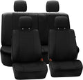FH Group Full Set Faux Leather Car Seat Covers for Low Back Front Seat Covers, Airbag Compatible, Split Bench Rear Seat, Univ