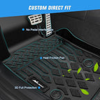 Nilight TPE Floor Mats for BMW X7 7 Seats 2019 2020 2021 2022 2023 2024 2025 2026 All Weather Custom Fit Heavy Duty Floor Liners
