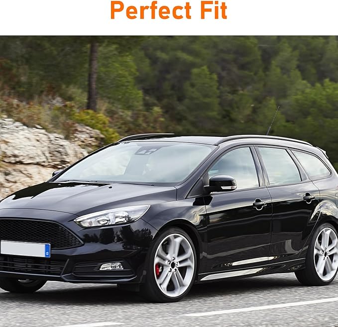 Compatible with Ford Focus Side Mirror Cover 2012-2018, Escape 2013-2016, Left Driver Side RearView Mirror Cap Repalcement WITHOUT Turn Signal Light Replaces for CP9Z-17D743-BA CP9Z17D743BA
