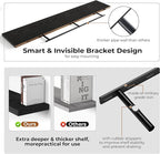Fun Memories 72 Inch Floating Shelves for Wall, Fireplace Mantel Shelf with Invisible Heavy Duty Bracket, 8 Inch Deep Storage