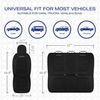 Skechers Memory Foam Seat Covers,Thick Cool Touch Fabric Car Seat Covers,Seat Cover Full Set Airbag Compatible,Automotive Com