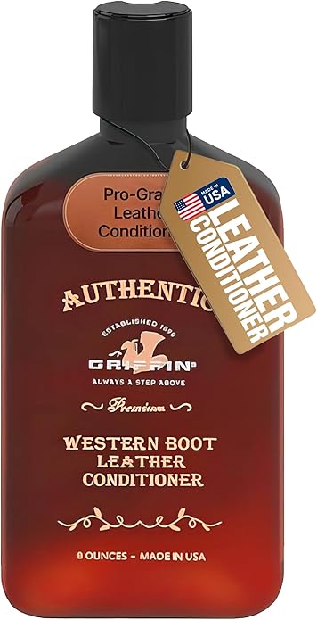 Griffin Leather Boot Conditioner, 8 oz – Deep Conditioning & Moisturizing Formula – Non-Greasy Leather Conditioner for Boots