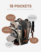 LOVEVOOK 40L Travel Backpack for Women & Men - 17.3 Inch Carry On Backpack & Personal Item Backpack for Airlines, Spacious an