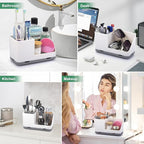 PARKMANI Toothbrush Holders for Bathrooms, Kids Electric Toothbrush and Toothpaste Holder with Drainage, Tooth Brush Holder f