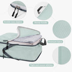 CherryNow Compression Packing Cubes, 7 Set Packing Cubes for Travel, Travel Essentials for Suitcase, Luggage Organizer Bags f