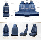 Coverado Seat Covers, Car Seat Covers Front Seats, Car Seat Cover, Car Seat Protector Waterproof, Seat Cushion Nappa Leather 