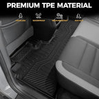 Floor Mats for Honda Prologue/Chevy Blazer EV 2024-2026, All Weather Floor Mats Trunk Cargo Liner with Backrest Protectors and Door Sill Guards Accessories, Full Coverage Set