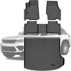 TPE Floor Mats for 2022-2026 Jeep Grand Cherokee WL All Weather Car Floor Liners Fit Jeep Grand Cherokee WL Accessories 5 Seat Only (Not WK2 WL75) ﻿