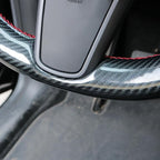 MEWANT Hand Stitched Steering Wheel Cover for Tesla Model 3 2017-2023 / Model Y 2020-2023 for Tesla Model 3/Y Accessories(3D Style)