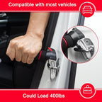 3 in 1 Car Door Assist Handle for Elderly & Handicapped with Window Breaker & Seatbelt Cutter (Red-2 Packs)