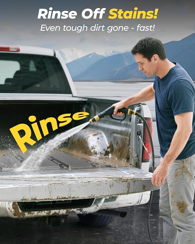 3W Truck Bed Mat for Ford Ranger (5FT, 59.6" Bed) 2024-2026 Vehicle Bed Mat, Vehicle Bed Mat Custom Fit Flush All Weather Protection TPE Pickup Car Bed Cargo Trunk Liner for Ranger