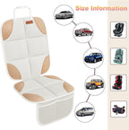 SMART ELF Car Seat Protector, 2Pack Seat Protector Protect Child Seats with Thickest Padding and Non-Slip Backing Mesh Pocket