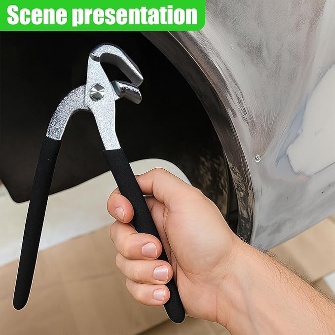 Car Paintless Dent Repair Tool, Metal Auto Crimp Dent Edge Pliers, Heavy-Duty Vehicle Body Panel Repair Vise for Doors Fender