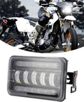 LED Headlight Light Bar Kit with Mounting Bracket for Suzuki DR650S DR650SE DRZ400 DRZ400S DRZ400SM - 4800LM High/Low Beam, 6